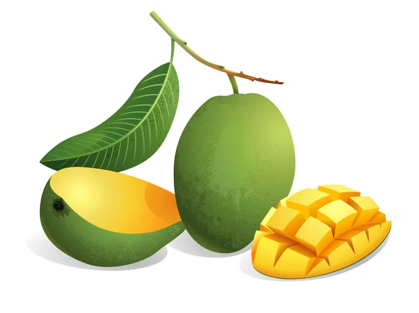 Mango gyümölcs Stock Illusztrációk