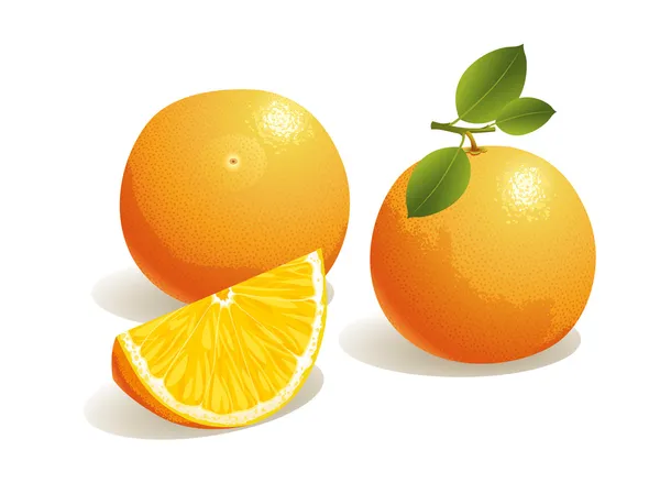 Оранжевий плід Стокова Ілюстрація