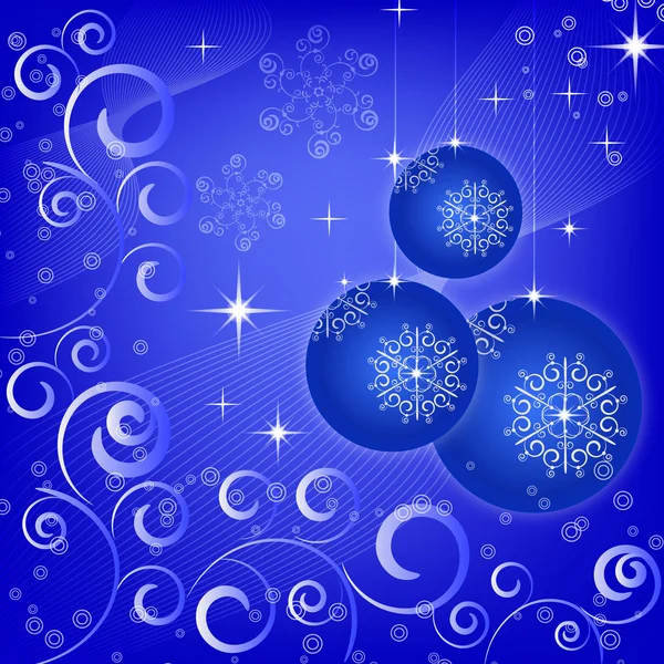 Background with Christmas balls — Stock Vector