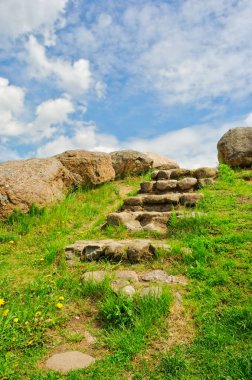 Stone stairway clipart