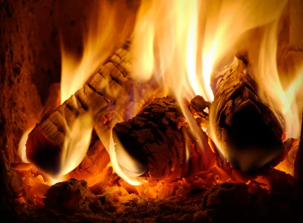 Tarugos em chamas — Fotografia de Stock