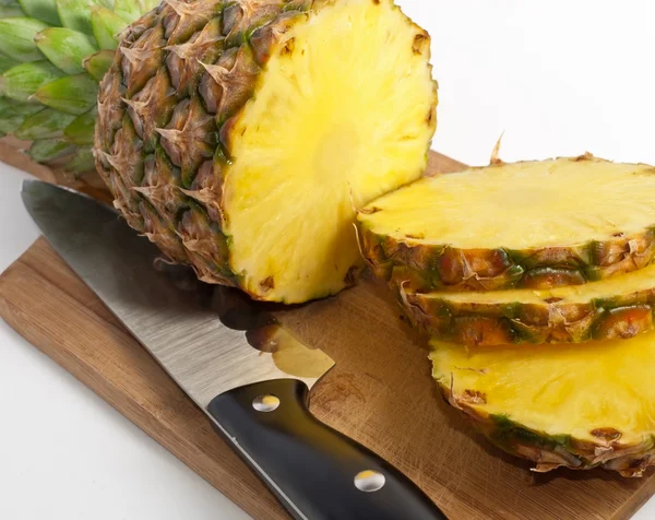 Stil leven van gesneden ananas Stockfoto