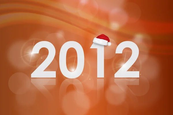 Carte vectorielle Nouvel An 2012 avec rétroéclairage et place pour votre tex — Image vectorielle