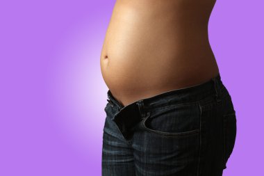 Female Torso, Five Months Pregnant (1) clipart