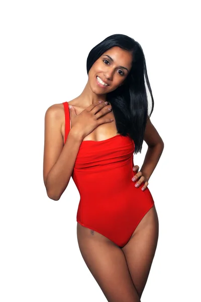 Beautiful Multiracial Woman in a Swimsuit (3) — Stock Photo, Image