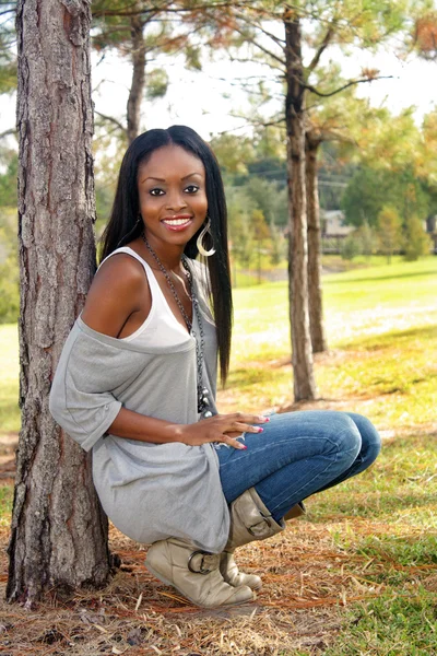 stock image Beautiful Young Woman Outdoors (1)