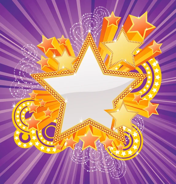 Marquee star — Stock Vector