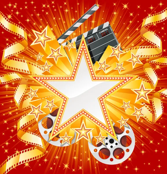 Estrella de cine — Vector de stock
