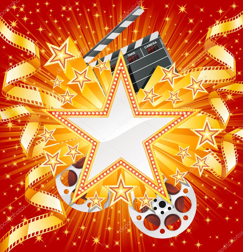 Movie star \u2014 Stock Vector \u00a9 djahan 7330885