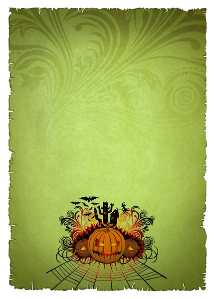 Yeşil eski kağıt — Stok fotoğraf