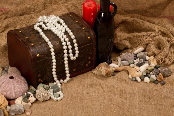 Perles et pierres de mer — Photo