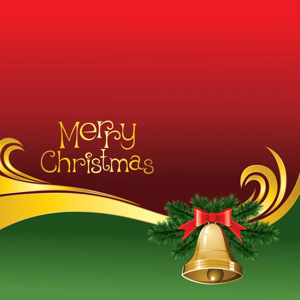 2012 Vektor Weihnachtskarte mit Glocken — Stockvektor