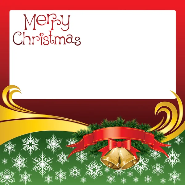 2012 векторна різдвяна листівка з дзвонами — стоковий вектор