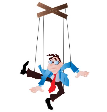 employee-The puppet clipart