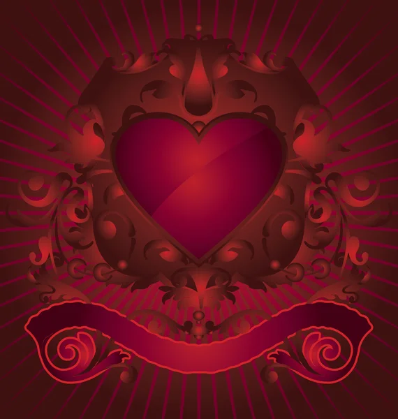Forme de coeur — Image vectorielle