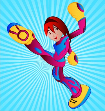 superheroine clipart