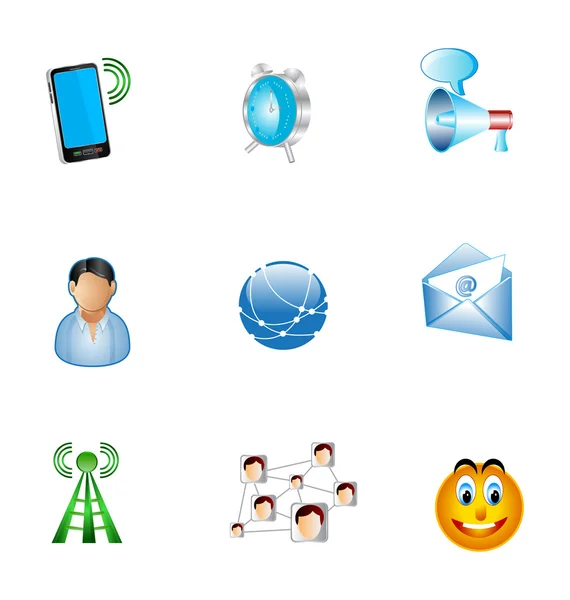 Iconos de comunicación — Archivo Imágenes Vectoriales
