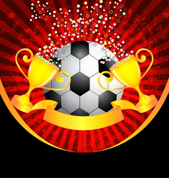 Football et Trophée — Image vectorielle