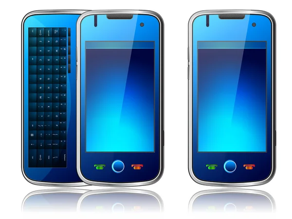 Mobiele telefoon met qwerty — Stockvector