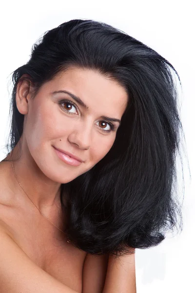 Portrait of attractive brunette — Stock Photo, Image