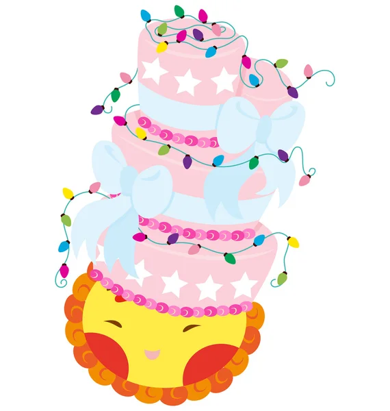 Ace And Cake — Stock Vector
