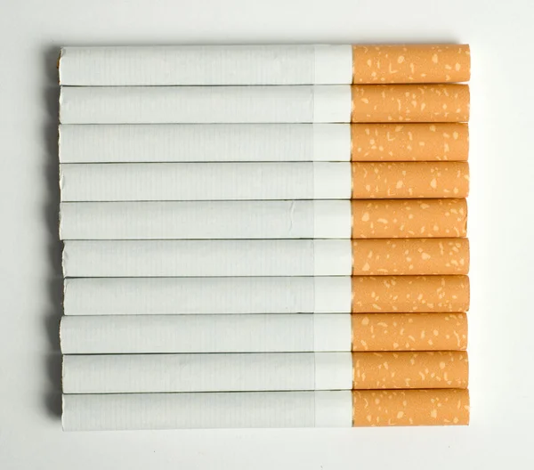 Ten cigarettes — Stock Photo, Image