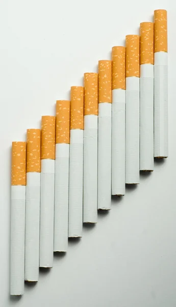 Stairway of cigarettes — Stock Photo, Image
