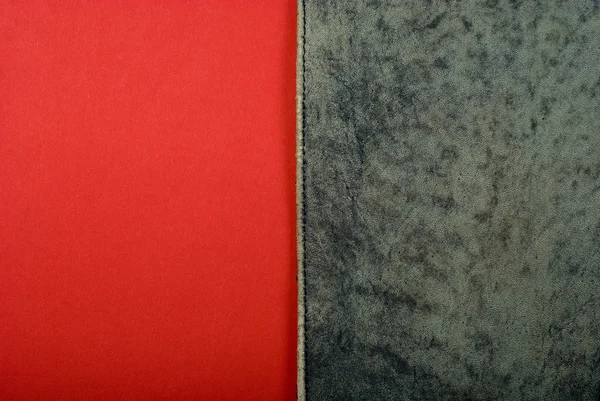 Pelle su carta rossa — Foto Stock