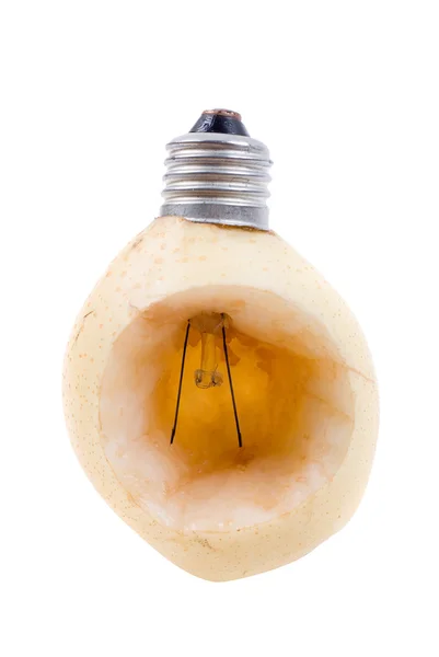 Pera come una lampadina — Foto Stock
