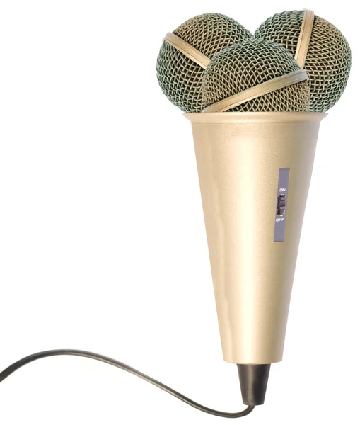 Microfone criativo — Fotografia de Stock