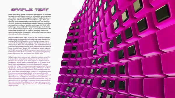 Fundo de abstração rosa 3d — Fotografia de Stock