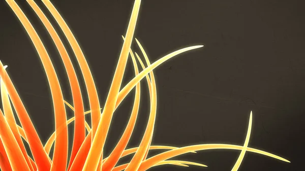 3d orange futuristische Abstraktion Hintergrund — Stockfoto