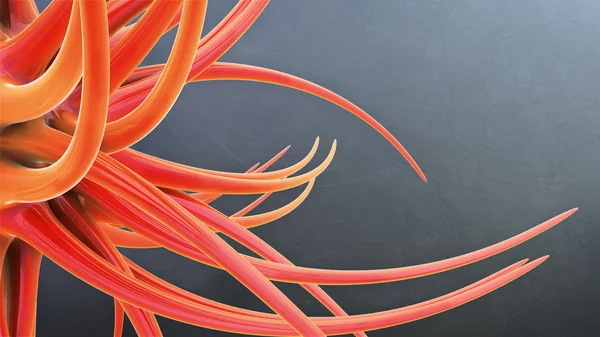 3D-rode futuristische abstractie achtergrond — Stockfoto