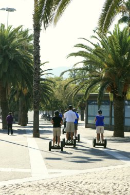 Motorized Segway Transporters clipart