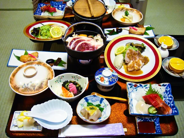El set de comida japonesa Imágenes de stock libres de derechos