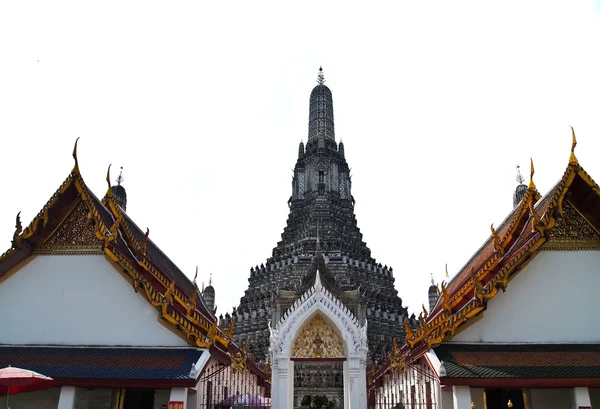 Isolato su bianco di Wat Arun, Bangkok — Foto Stock