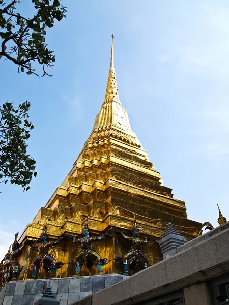 Pagoda di Wat Phra Kaew, Bangkok in Thailandia — Foto Stock