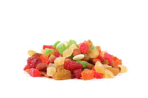 Variety of candied fruits and nuts Stock Picture