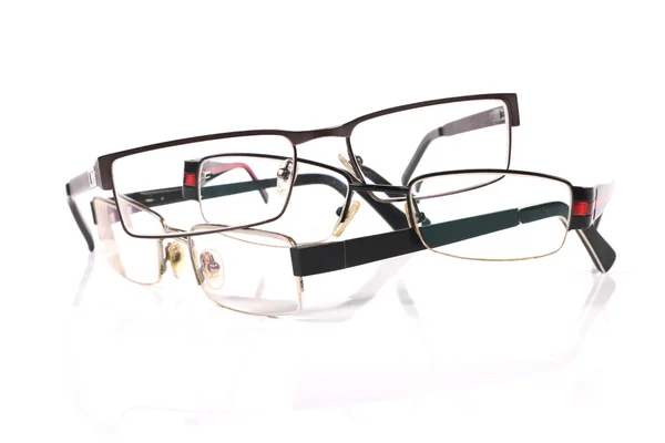 Pilha de três óculos — Fotografia de Stock