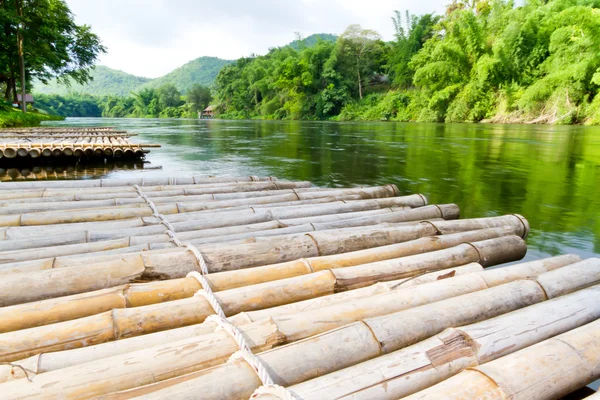 stock image Bamboo raft
