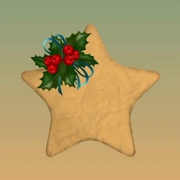 Christmas sticker — Stock Vector