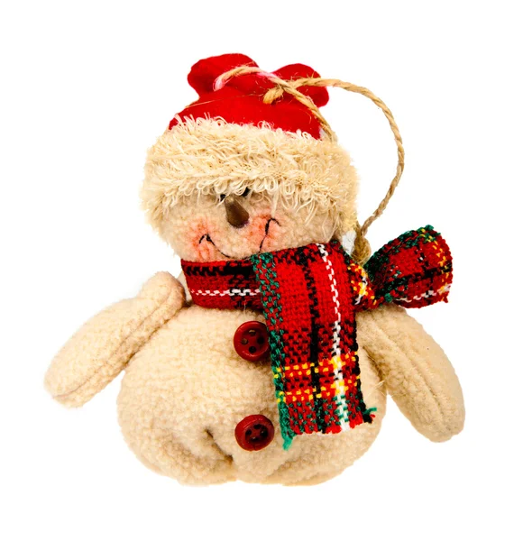 Christmas snowman toy — Stock Photo, Image