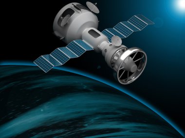 Artificial satellite clipart