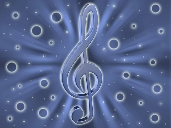 Background with a clef — Stock Photo, Image