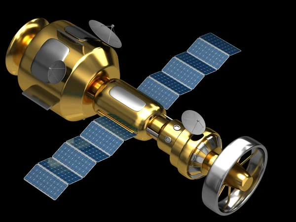Modell av en konstgjord satellit — Stockfoto