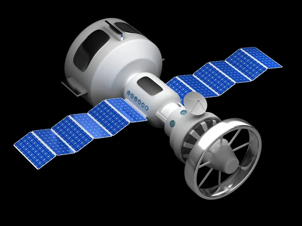 Model van een kunstmatige satelliet — Stockfoto