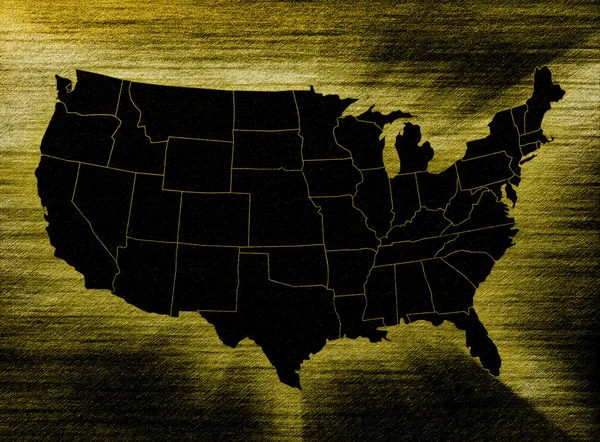 Kaart Verenigde Staten — Stockfoto
