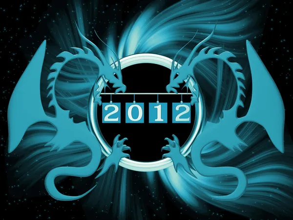 2012 yeni yıl için arka plan — Stok fotoğraf