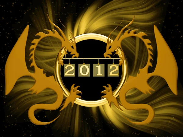 Предпосылки для нового 2012 года — стоковое фото