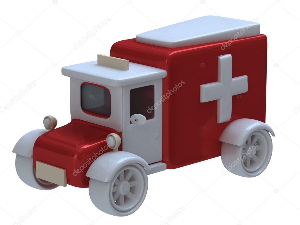 Emergency ambulance car
